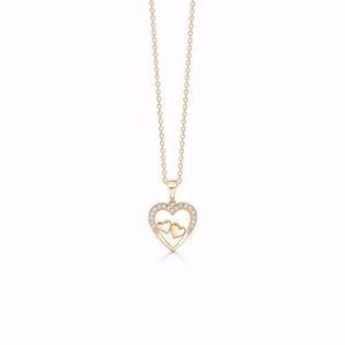 GSD Hjerter 8 kt guld, 333 collier blank, model GSD-7390-08