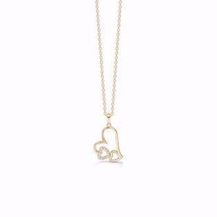 GSD Hjerter 8 kt guld, 333 collier blank, model GSD-7397-08