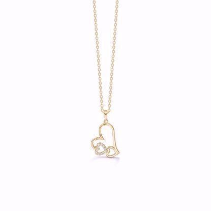 GSD Hjerter 8 kt guld, 333 collier blank, model GSD-7397-08