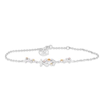Rabinovich SUNSET Sterling sølv armbånd med orange, gul og pink safir