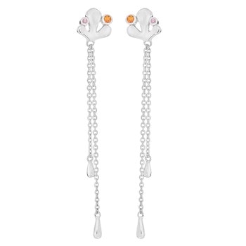 Rabinovich SUNSET Sterling sølv øreringe med orange, gul og pink safir