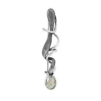 Rabinovich Classy Curl sterling sølv Broche med Prasiolit
