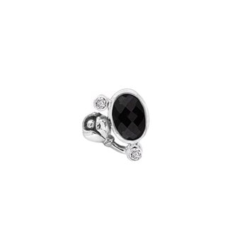Rabinovich Flourish  sterling sølv ørering med Spinel og zirkonia