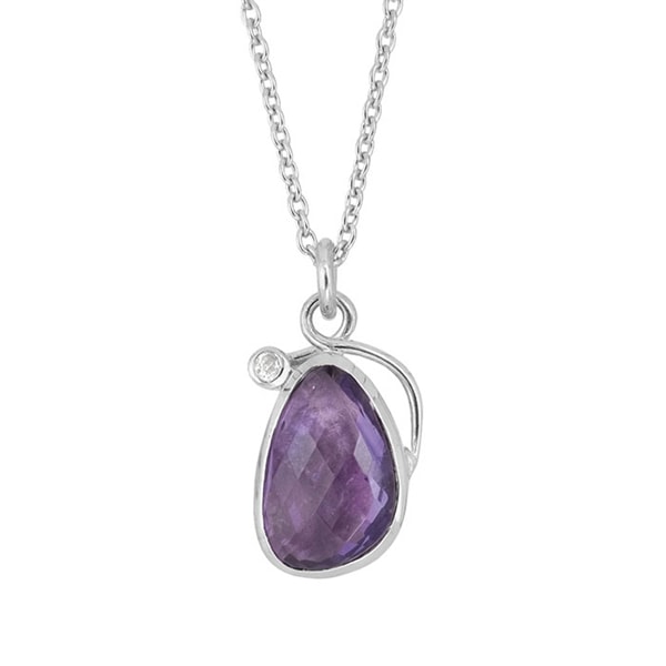 Rabinovich Breezy  sterling sølv vedhæng med Amethyst og topas