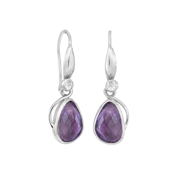 Rabinovich Breezy  sterling sølv øreringe med Amethyst og topas