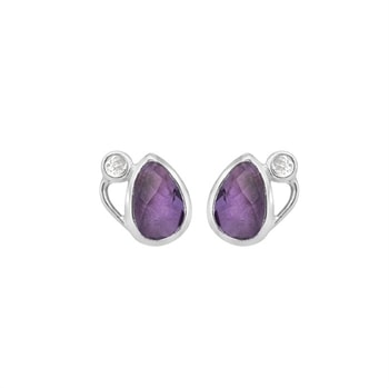 Rabinovich Breezy  sterling sølv øreringe med Amethyst og topas