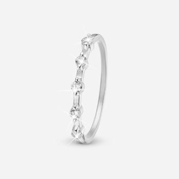 Christina Jewelry  Simple Life Style, Fingerring med glitrende zirkonia