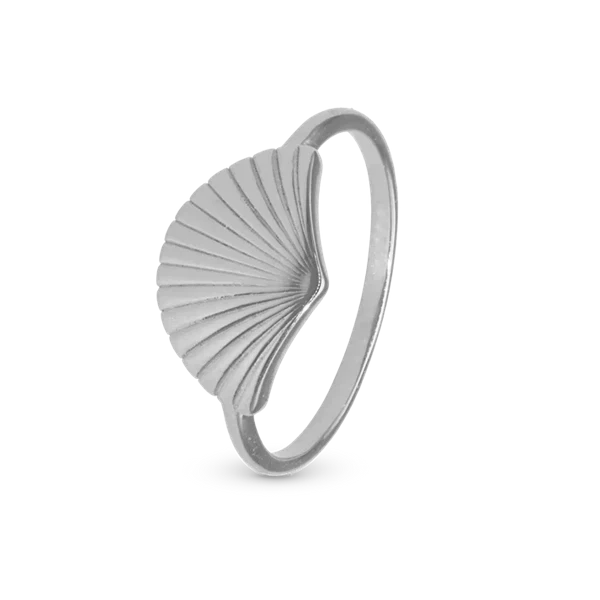 Fan Ring med vifte i 925 sterling sølv str 61