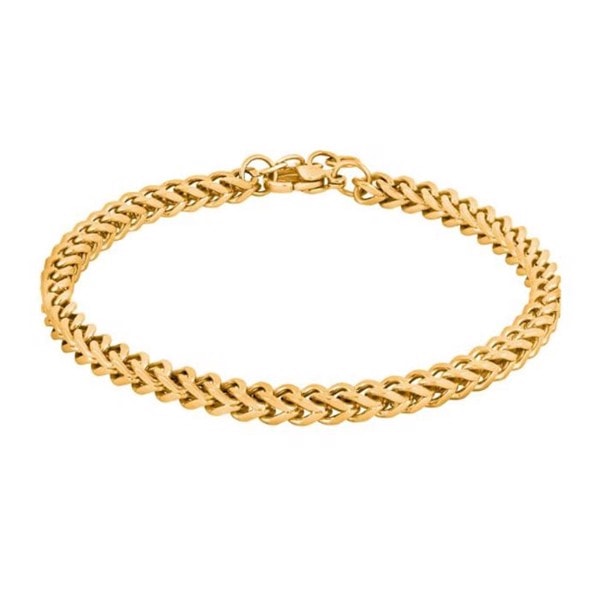 Son of Noa's Herre kæde armbånd i forgyldt stål, 22+2 cm
