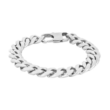 Son of Noa's Herre kæde armbånd i blank stål