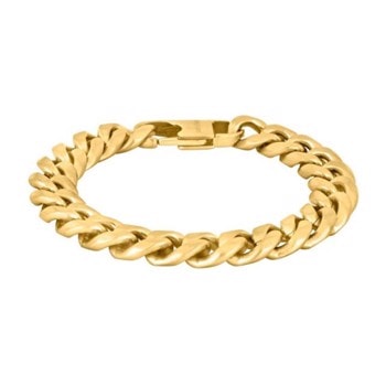 Son of Noa's Herre kæde armbånd i mat forgyldt stål, 19-23 cm