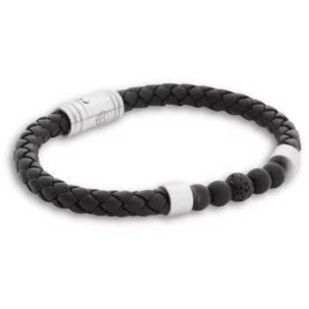 Moderne vintage armbånd til mænd med perler, 19 cm, 21 cm