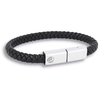 ANDROID USB-C, Moderne armbånds-oplader i læder, by Billgren