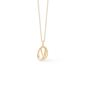 Model 8451/7/08, Guldvedhæng 8kt med kæde fra Guld & Sølv Design <br><br>mål:  hos Guldsmykket.dk