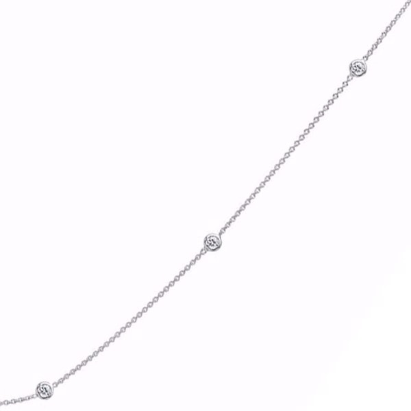 Smukt armbånd med zirkonia i sølv fra Guld & Sølv Design