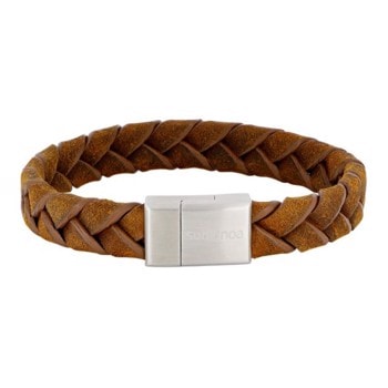 Son of Noa's Armbånd i brun kalveskind 19-23 cm