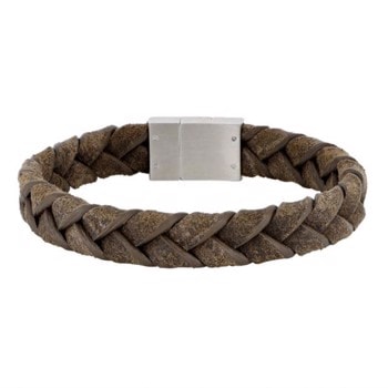 Son of Noa's Armbånd i grå kalveskind 19 - 23 cm