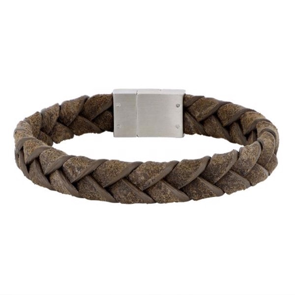 Son of Noa\'s Armbånd i grå kalveskind 19 - 23 cm