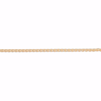 Forgyldt sølv kæde armbånd fra Guld & Sølv Design