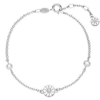 Lund Copenhagen marguerit 925 sterling sølv armbånd