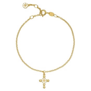 Lund Copenhagen, Marguerit 24 kt. forgyldt sterling sølv armbånd