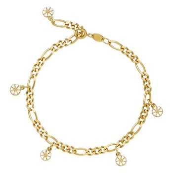Lund Copenhagen, Marguerit 24 kt. forgyldt sterling sølv armbånd