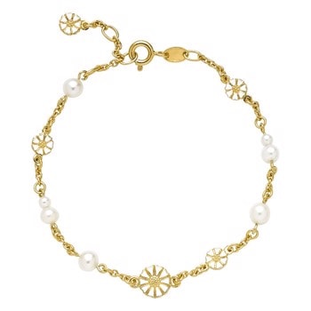 Lund Copenhagen, Marguerit 24 kt. forgyldt sterling sølv armbånd
