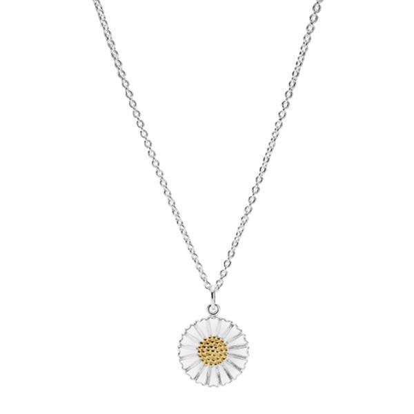 Lund Copenhagen marguerit collier i sterlingsølv, model 9025018-HM