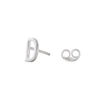 D-Smuk Arne Jacobsen bogstavs ørering i sølv, 7,5 mm-prisen er PR. STK.