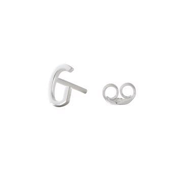 G-Smuk Arne Jacobsen bogstavs ørering i sølv, 7,5 mm-prisen er PR. STK.