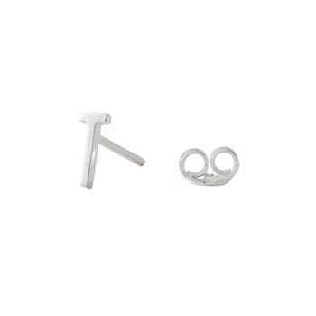 T-Smuk Arne Jacobsen bogstavs ørering i sølv, 7,5 mm-prisen er PR. STK.