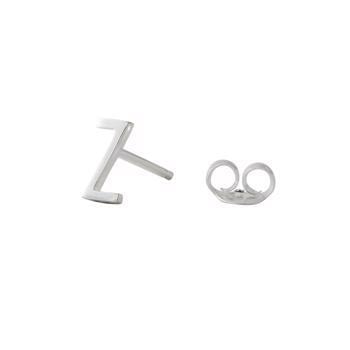 Z-Smuk Arne Jacobsen bogstavs ørering i sølv, 7,5 mm-prisen er PR. STK.