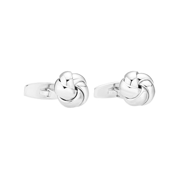 Manchetknap knude 15 mm sterling sølv