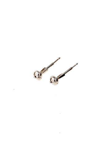 Brystknap knude 8mm sterling sølv
