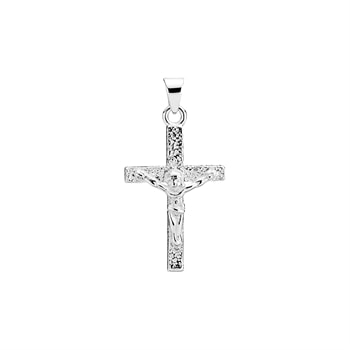 Vedhæng kors med kristus 20x14mm sterling sølv
