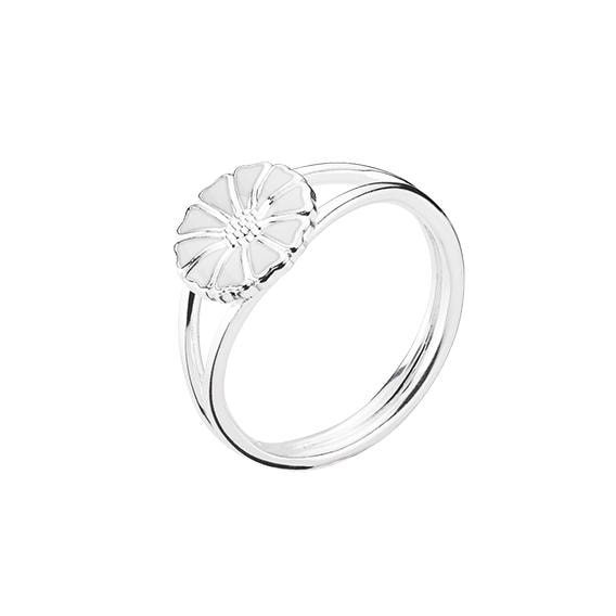 Lund Copenhagen med 9 mm Marguerit 925 sterling sølv Fingerring blank, model 907009-H