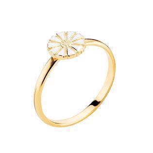 Lund Copenhagen Marguerit 925 sterling sølv fingerring forgyldt-Ø 7,5 mm, model 907075-M