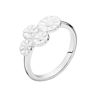 Lund Copenhagen Marguerit 925 sterling sølv ring