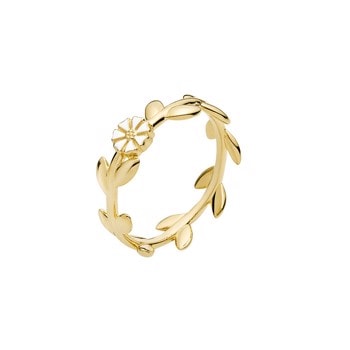 Lund Copenhagen Marguerit 925 sterling sølv fingerring