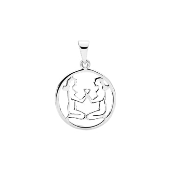Stjernetegn tvilling 20mm sterling sølv