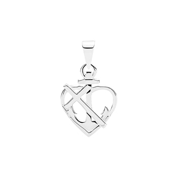 Vedhæng Tro Håb Kærlighed 21x16mm sterling sølv