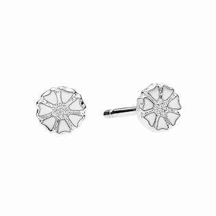Lund Copenhagen Marguerit 925 sterling sølv Øreringe blank, model 909050-4-H