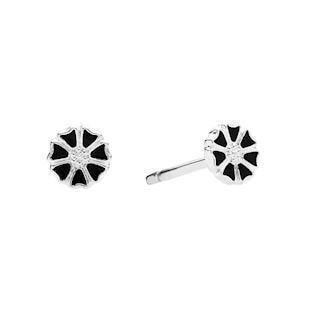 Lund Copenhagen Marguerit 925 sterling sølv Øreringe blank, model 909050-4-S