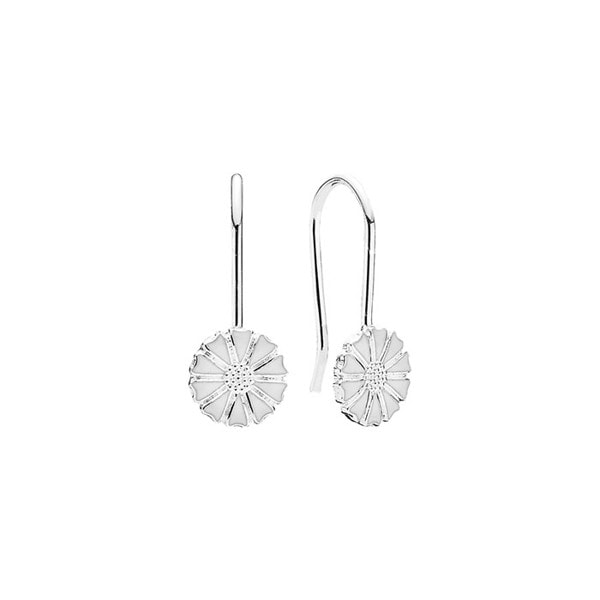 Lund Copenhagen Marguerit 925 sterling sølv øreringe