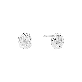 Ørestik knude 8x7 mm sterling sølv