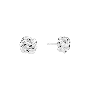 Ørestik knude 9x8 mm sterling sølv