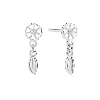Lund Copenhagen Marguerit 925 sterling sølv ørestikker
