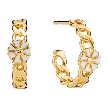Lund Copenhagen Marguerit  hoops 24 kt. Forgyldt