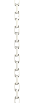 Facet anker kæde 50/45cm  sterling sølv