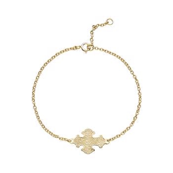Dagmarkors armbånd fra Lund Copenhagen i forgyldt sølv blank, 14 x 20 mm